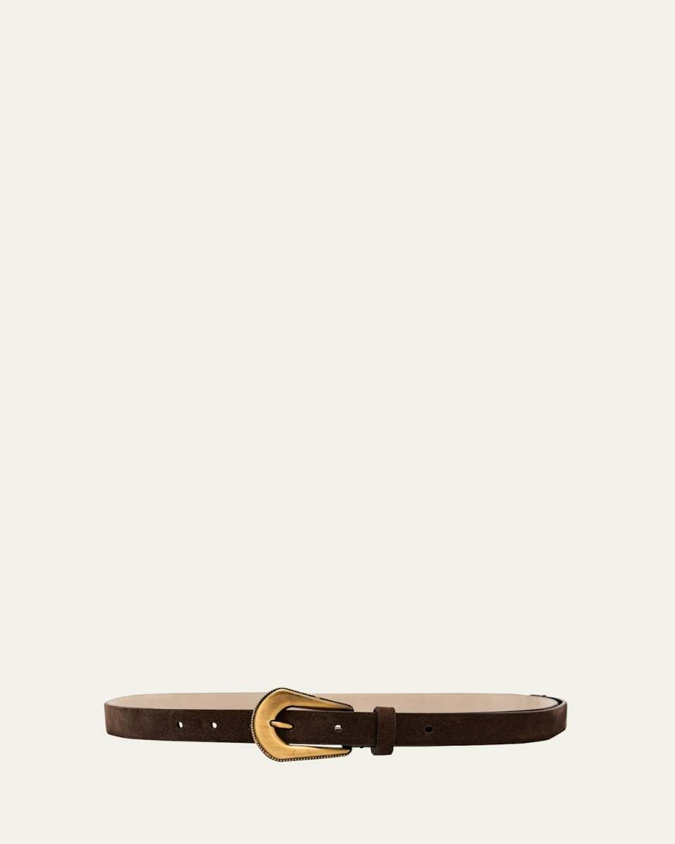 Western Braided Suede Belt